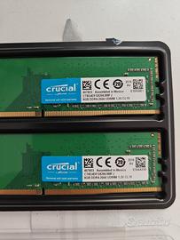 Crucial RAM 2x8GB DDR4 2666 UDIMM CL19