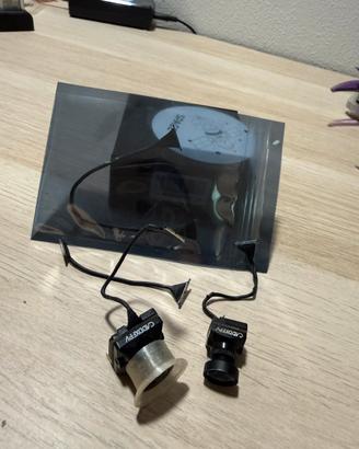 Caddx Nebula Micro e Nano con due cavi coassiali