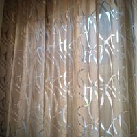 Tenda arricciata color visone