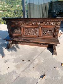 Piattaia antica in legno massiccio