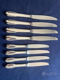 N.8 coltelli Christofle Cluny placate argento