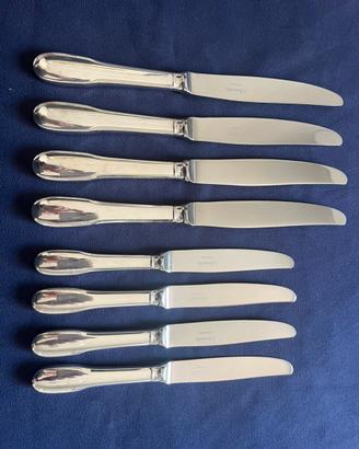 N.8 coltelli Christofle Cluny placate argento