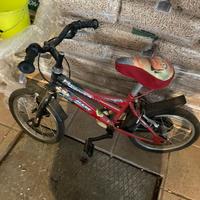 Bici bimbo cars con rotelle