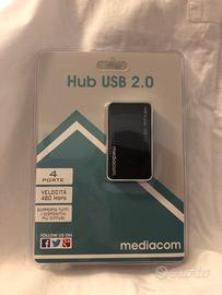 Hub usb 2.0 mediacom duplicatore porte usb