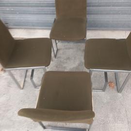 quattro sedie anni 70 Design Rizzo Willy