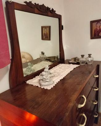 Armadio e como in legno anni 20/30 del 900