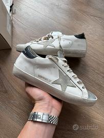 Golden Goose Superstar Nero Bianco e Argento