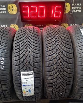 NUOVE - 4 GOMME BRIDGESTONE 205 60 17 INVERNALI