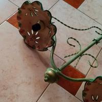 lampadarario in ferro battuto