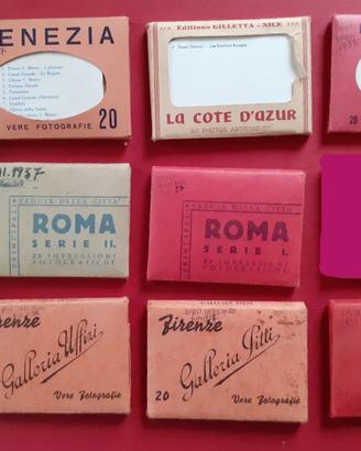 Cartoline anni 30 nella loro custodia originale