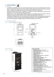 Stufa a pellet Siberia Idro 15kw bianca