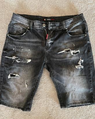 pantaloncini jeans corti dsquared2