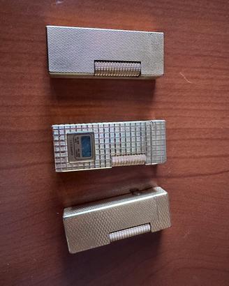 2 accendini Dunhill Rollagas e 1 Crown