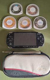 Sony PSP + 5 Giochi (Dante's Inferno/NFS) + Custod