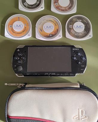 Sony PSP + 5 Giochi (Dante's Inferno/NFS) + Custod