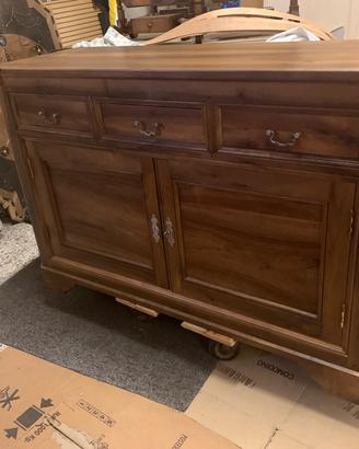 Credenza in noce massello