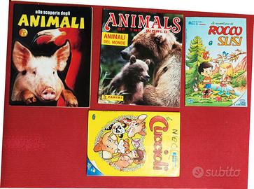 Lotto quattro album a tema Animali  quasi completi