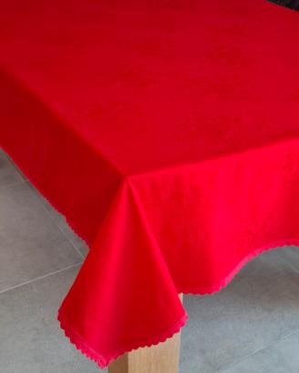 tovaglia rossa puro cotone 