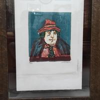 Litografia a colori Mino Maccari numerata 