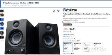 Case acustiche amplificate PreSonus con staffe