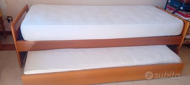 LETTO EXTRALUNGO CON SECONDO LETTO ESTRAIBILE