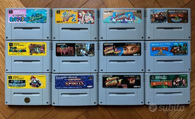 Lotto di 12 videogiochi x Super Nintendo vers. Jap