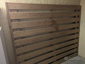 Letto matrimoniale con doghe  