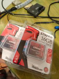 N° 2 schede Kingston Ultimate 16 GB 266x