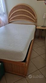 Letto bamboo 1 piazza e 1/2 + comodino