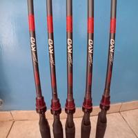 set canne KVD black bass