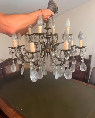 lampadario cristallo