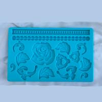 Stampo per fiori, foglie, barocco, cake design
