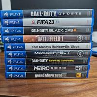 Bundle videogiochi PS4 +GTA5+COD+FIFA23