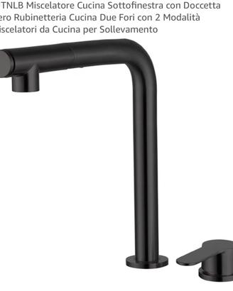 Miscelatore nero per cucina