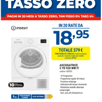 Asciugatrice Indesit 9kg