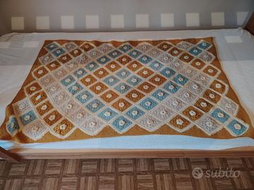 Copertina uncinetto di lana