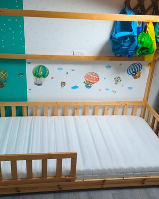 letto bambino montessoriano + materasso