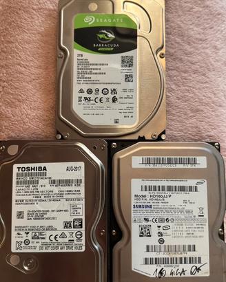 Lotto Hard Disk SATA 3,5”