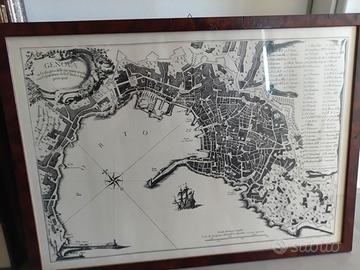 cartina storica Genova 