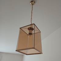 coppia di lampadari in vetro 