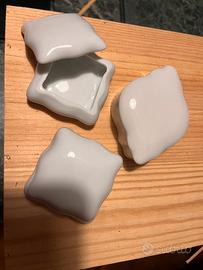 Scatoline bianche porcellana Limoges