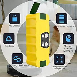 Batteria 14.4V 4050mAh Per IRobot Roomba | Ricambio Serie 500/600/700/800/900 | Batteria Ni-MH - Foto 8