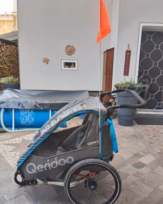Carrello bici trasporto bambini  queridoo 