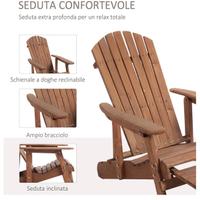 Outsunny sedia a sdraio