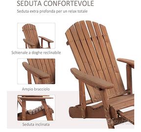 Outsunny sedia a sdraio