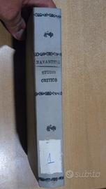 Libri antichi - Studio Critico su Giovanni Meli