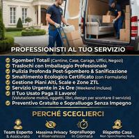 Sgombero Gratis Case Ville Cantine Traslochi H24