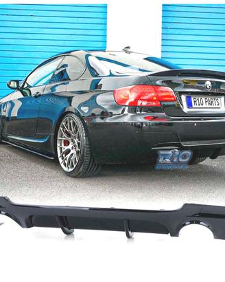 DIFFUSORE BMW E92 E93 LOOK M PERFORMANCE NERO LUCI