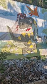 Tappeto 130x130 dinosauro
