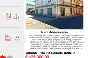 Stabile indipendente con cortile + locali